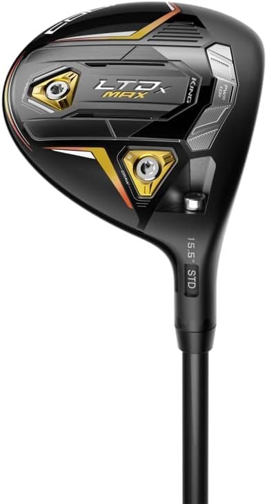 Cobra Golf 2022 LTDX Max Mens Fairway Matte Black-Gold Fusion