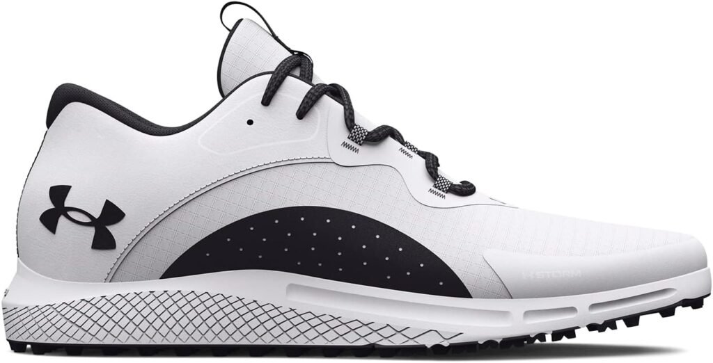 Under Armour Mens Charged Draw 2 Spikeless Cleat Golf Shoe